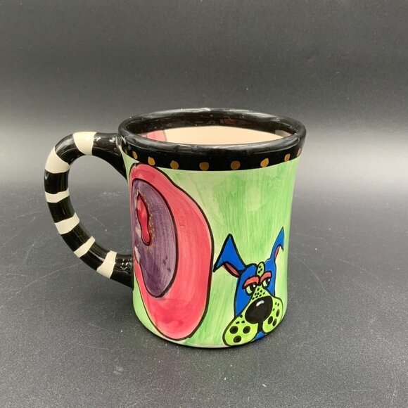 SWAK Lynda Corneille HOUND DOGS Mug Coffee Cup Signed Dog Design 16 oz - Picture 8 of 10